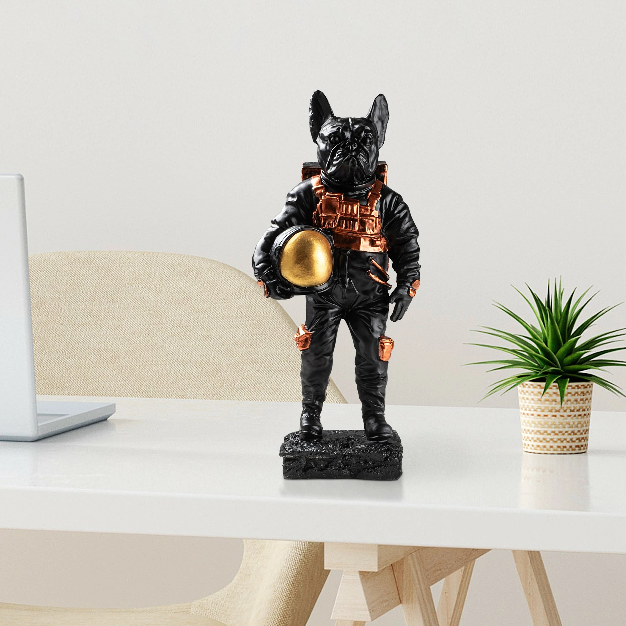 Objekt dekorativ Aberto Design, qen astronaut, shumëngjyrësh