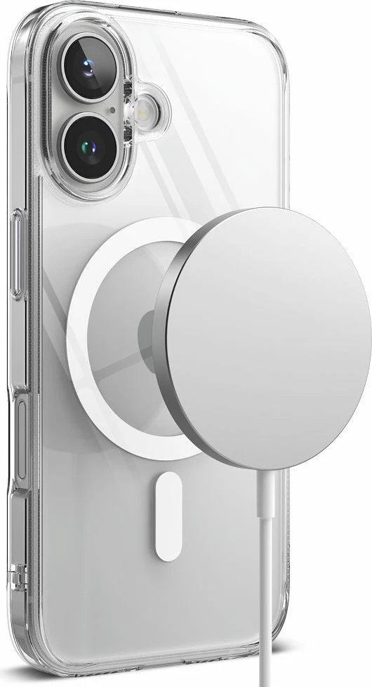 Mbështjellës Ringke Fusion MagSafe për iPhone 16, Transparent