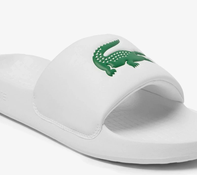 Papuqe Lacoste SERVE SLIDE 1.0 125 1 CMA, të bardha/jeshile
