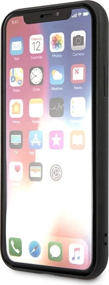 Mbështjellës Karl Lagerfeld Saffiano Karl&Choupette Head për iPhone XS Max, i zi