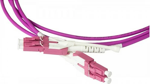 Kabllo fibër optike GoodConnections Alcasa LW-U8005LC4 OM4 LC-LC, 0.5 m, full duplex, LSZH, vjollcë