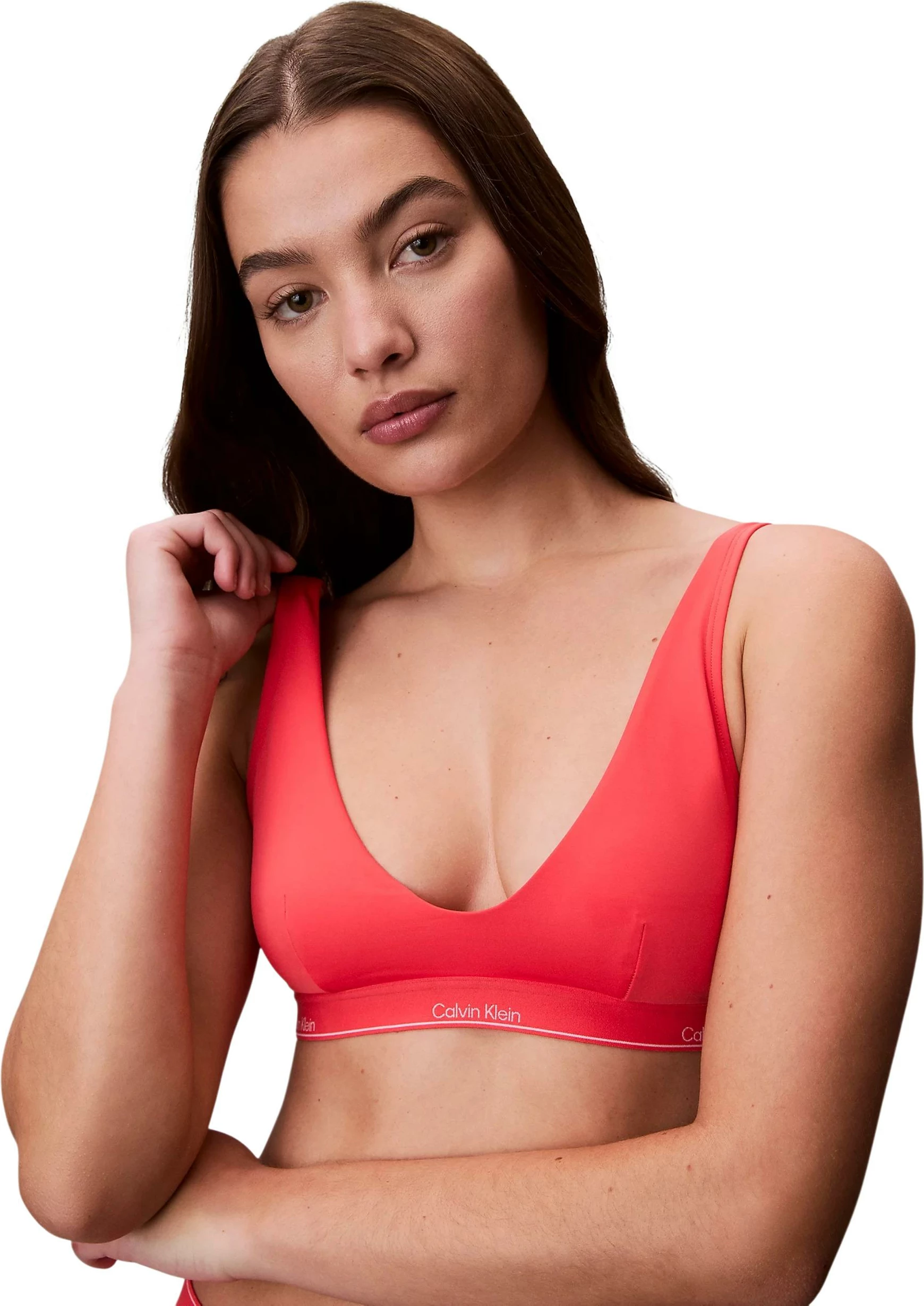 Sutjenë bikine për femra Calvin Klein Jeans LV00Q61207, portokalli