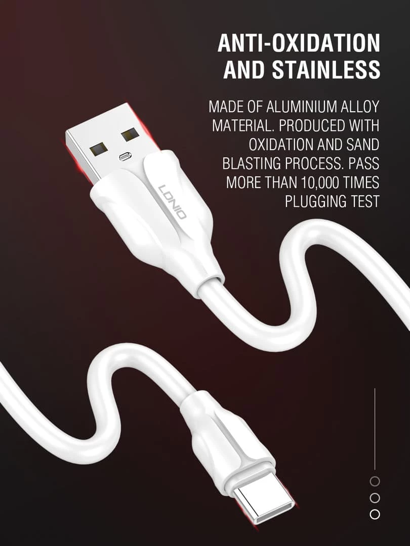 Kabllo e karikimit Ldnio Fast Charging Mobile Charger Data Cable