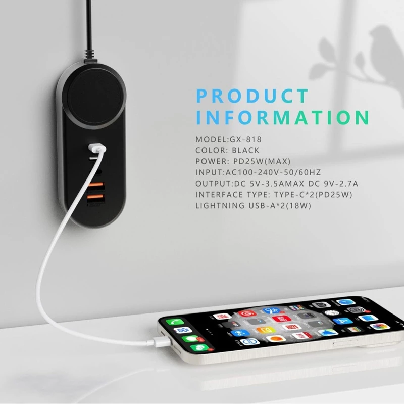 Përshtatës Energjie 35W me 5 Porta për Karikim të Shumëfishtë