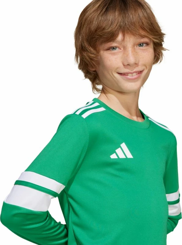 Fanellë me mëngë të gjata për fëmijë adidas, e gjelbër [Madhësia: 140 cm]