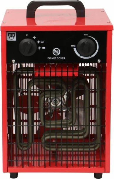 Ngrohës ajri industrial SHE SHX310HEAT2022 5000W 400V, 3 modalitete, termostat i rregullueshëm, i kuq