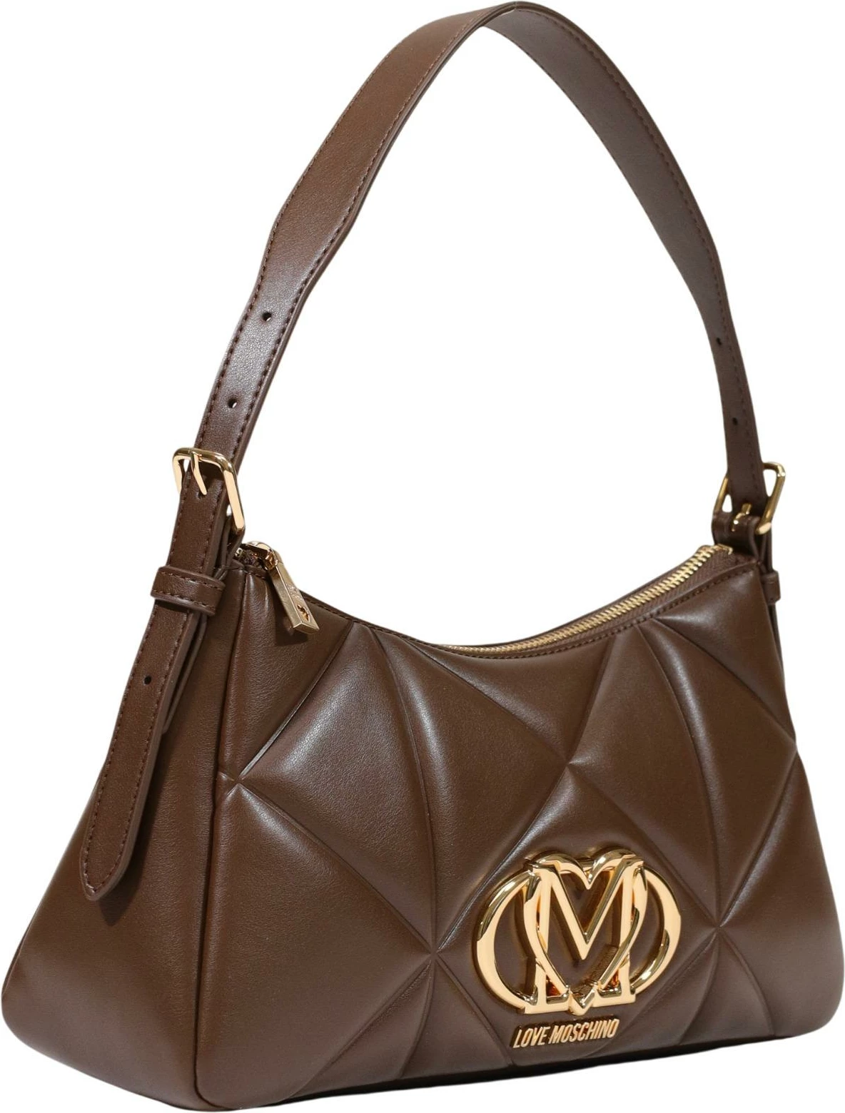 Çantë krahu për femra Love Moschino BORSA PU EMBOSSED JC4032PP1, kafe