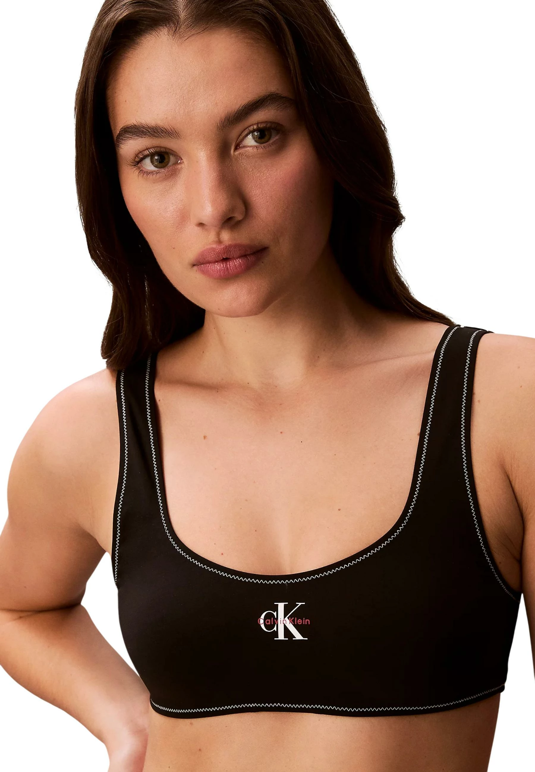 Sutjenë bikine Calvin Klein Jeans LV00Q61100, për femra, e zezë