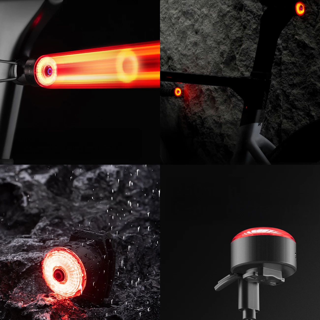 Dritë e pasme biçiklete smart, Wozinsky WIS-02, LED, 250 mAh, USB-C, rezistente ndaj ujit, sensor frenimi, e zezë, 1 copë