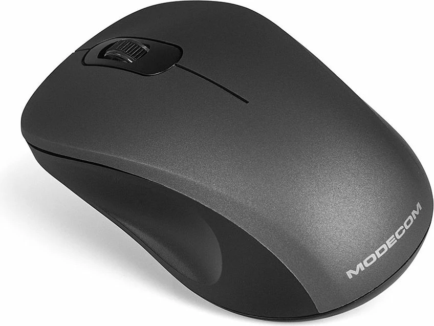 Maus Modecom WM10S Silent 1600 DPI wireless USB, e zezë
