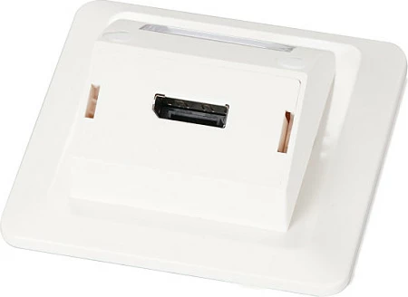 Set kornize multifunksionale EFB Elektronik, adapter Keystone 1/2 port, për HDMI/USB, i bardhë