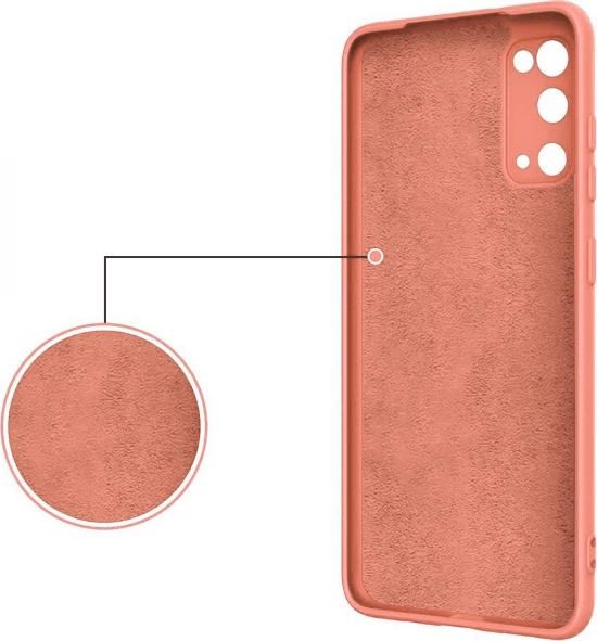 Mbështjellës silikoni ONASI për Samsung Galaxy A34, me unazë dhe mbrojtje kamere, rozë