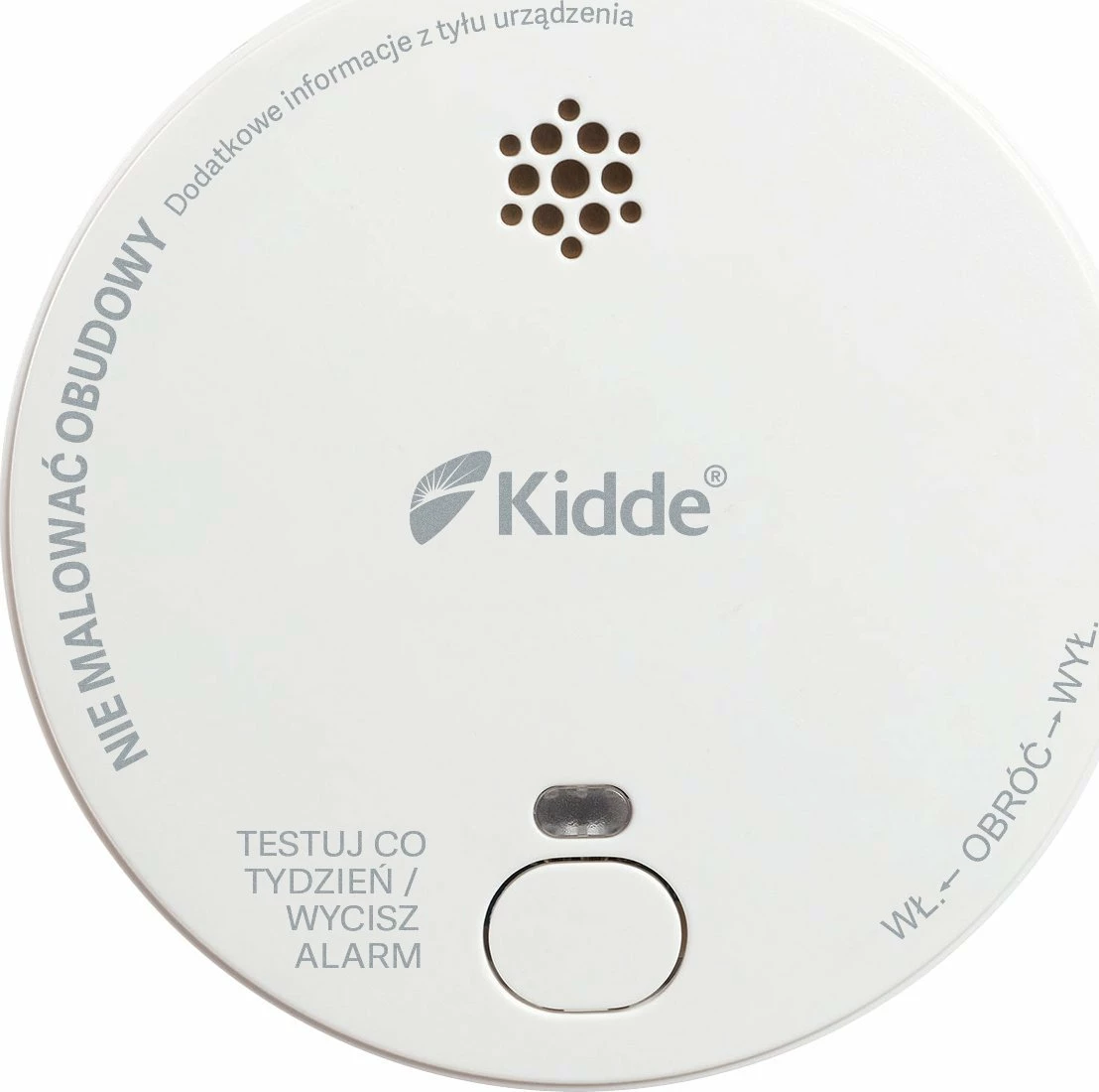 Detektor tymi Kidde 2030-DSR, sensor optik, alarm 85 dB, bateri 9V, i bardhë, set me bateri 9V