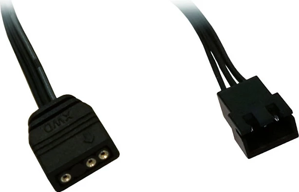 Kabllo lidhëse Alphacool 3-pin në 3-pin Digital RGB, 15 cm, e zezë