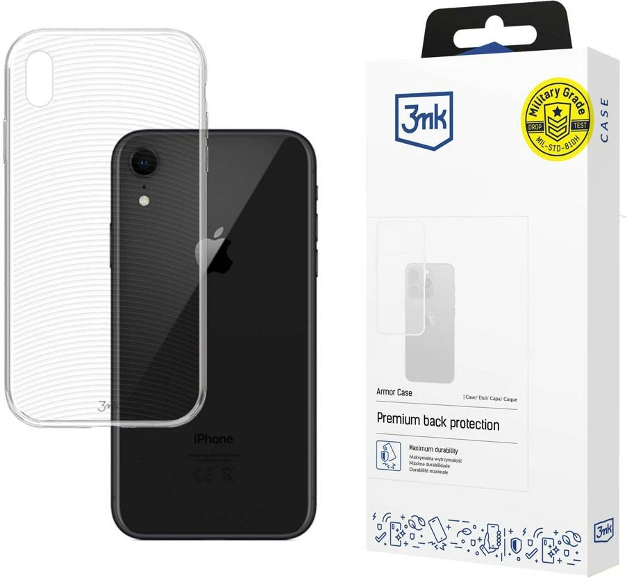 Mbështjellës 3mk Armor Case për iPhone XR, transparent