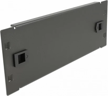 Panel i verbër DeLOCK 10", 2U, pa vegla, metal, i zi