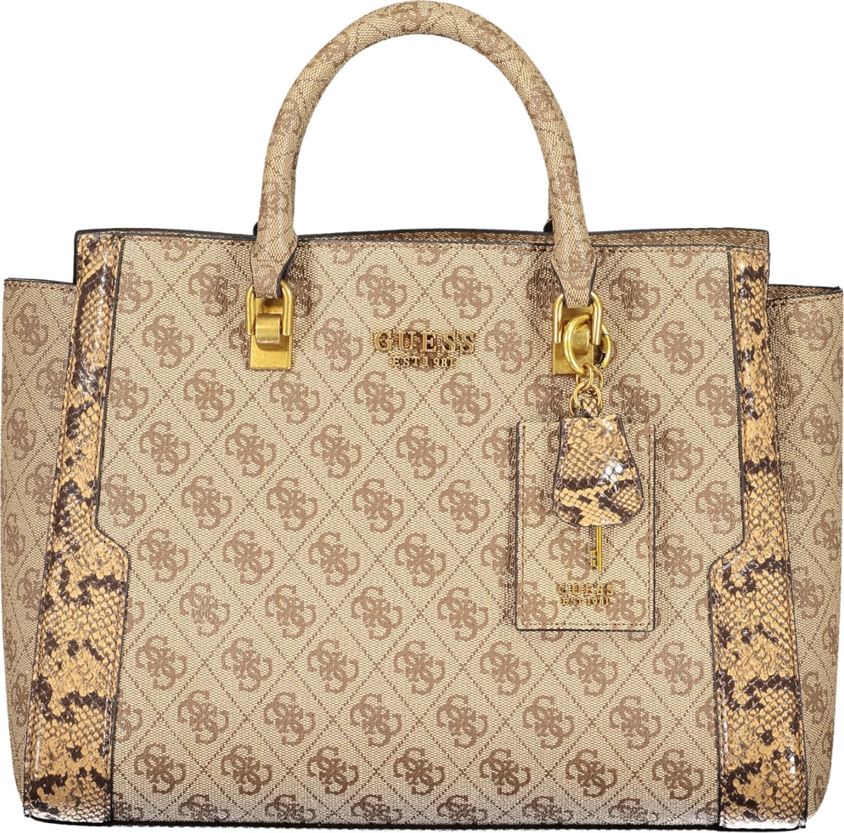 Çantë femra GUESS JEANS AJIONA, beige