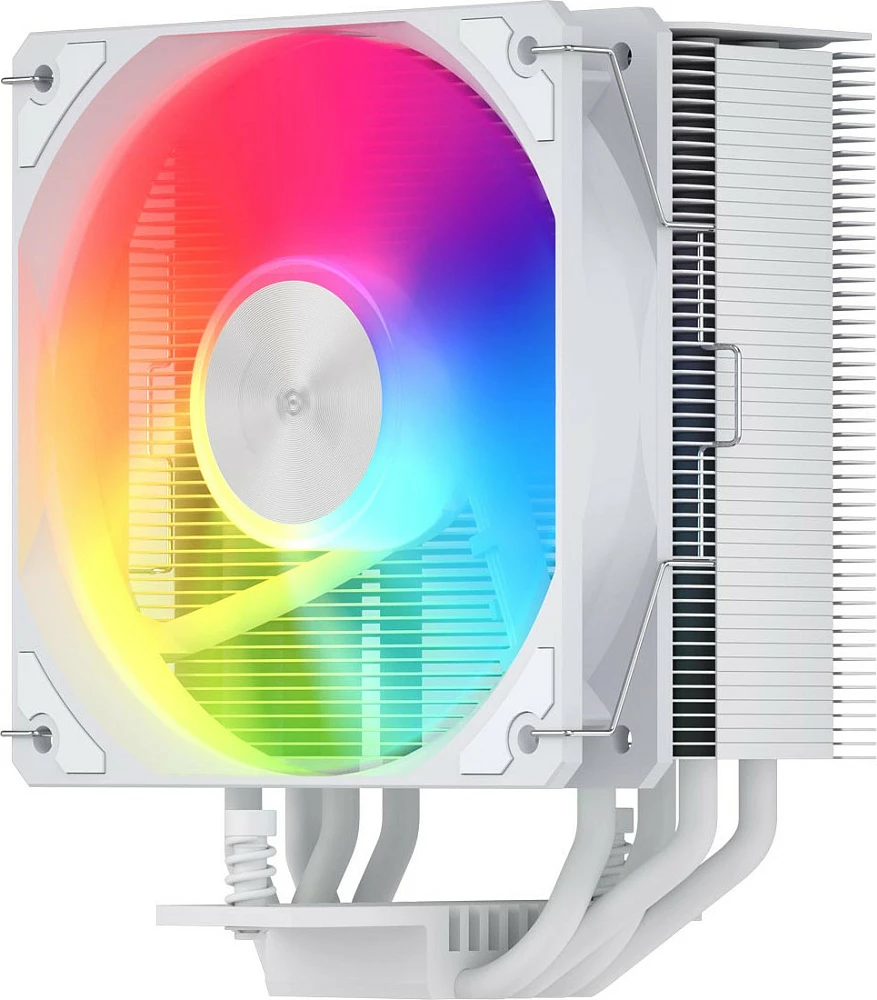 Ftohës procesori FSP NP5-WA, Air cooler, 120mm RGB, AM5/AM4 LGA1851/1700/1200, i bardhë