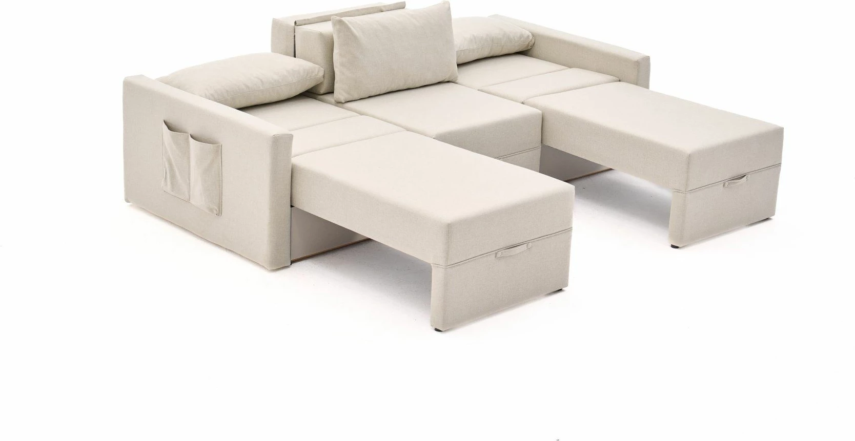 Divan-krevat 3 vendesh, Atelier del Sofa, Saros, krem, 3 pjesë