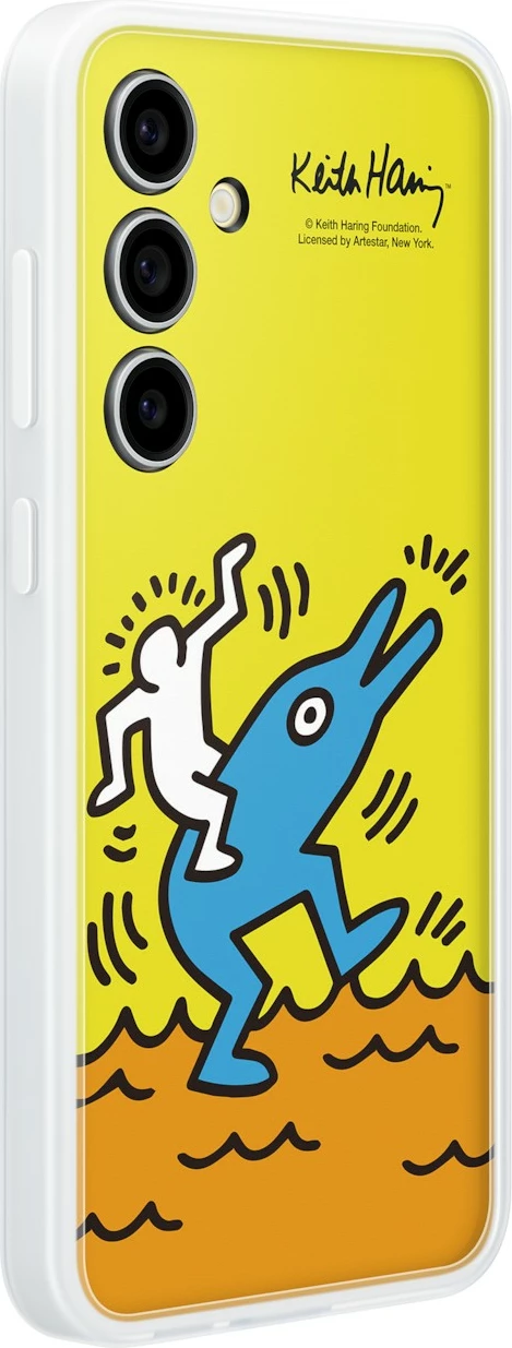 Mbështjellës Samsung Keith Haring Flipsuit për S24 FE, 17 cm (6.7"), Verdhë