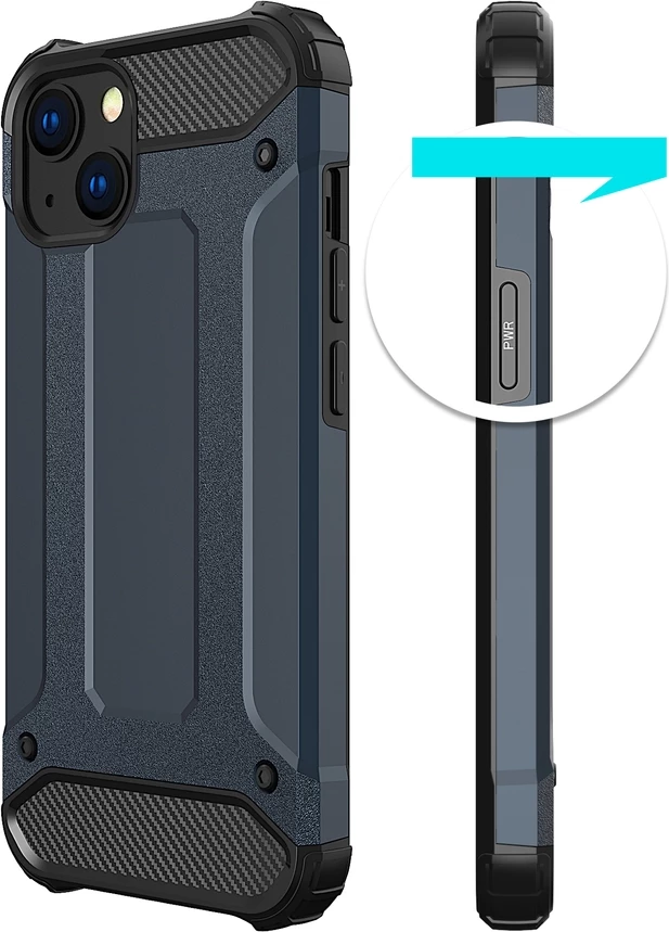 Mbështjellës Hurtel Hybrid Armor për iPhone 13, Gold