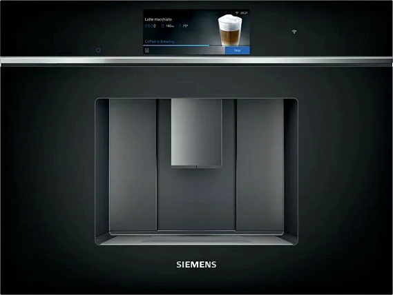 Aparat kafeje inkorporues Siemens iQ700 CT718L1B0, automatik, 2.4 L, mulli i integruar, i zi