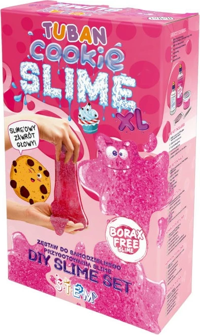 Set slime TUBAN Super Slime XL Cake, rozë, me aromë vanilje, DIY