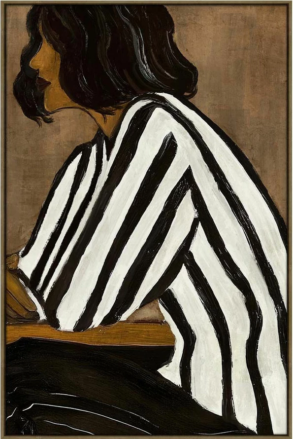 Pikturë dekorative me kornizë, 80x120x4 cm, kanavacë, ngjyrë kafe e zezë