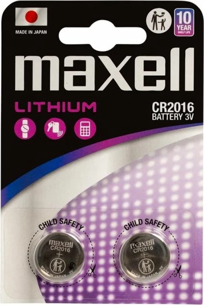Bateri litiumi Maxell CR2016, 2 copë