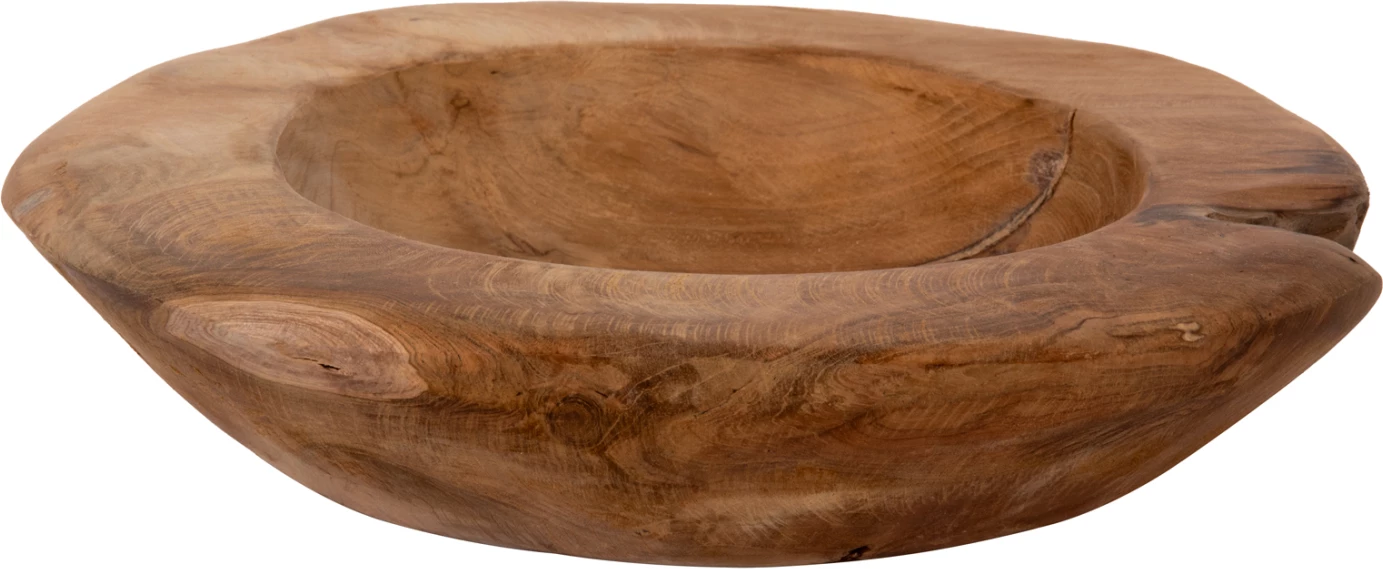 Enë dekorative për tavolinë YOKI FH9627 dru tik Φ29x6H cm