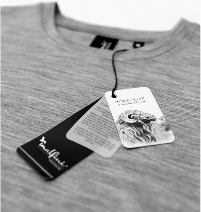 Maicë Malfini për meshkuj, ngjyrë gri