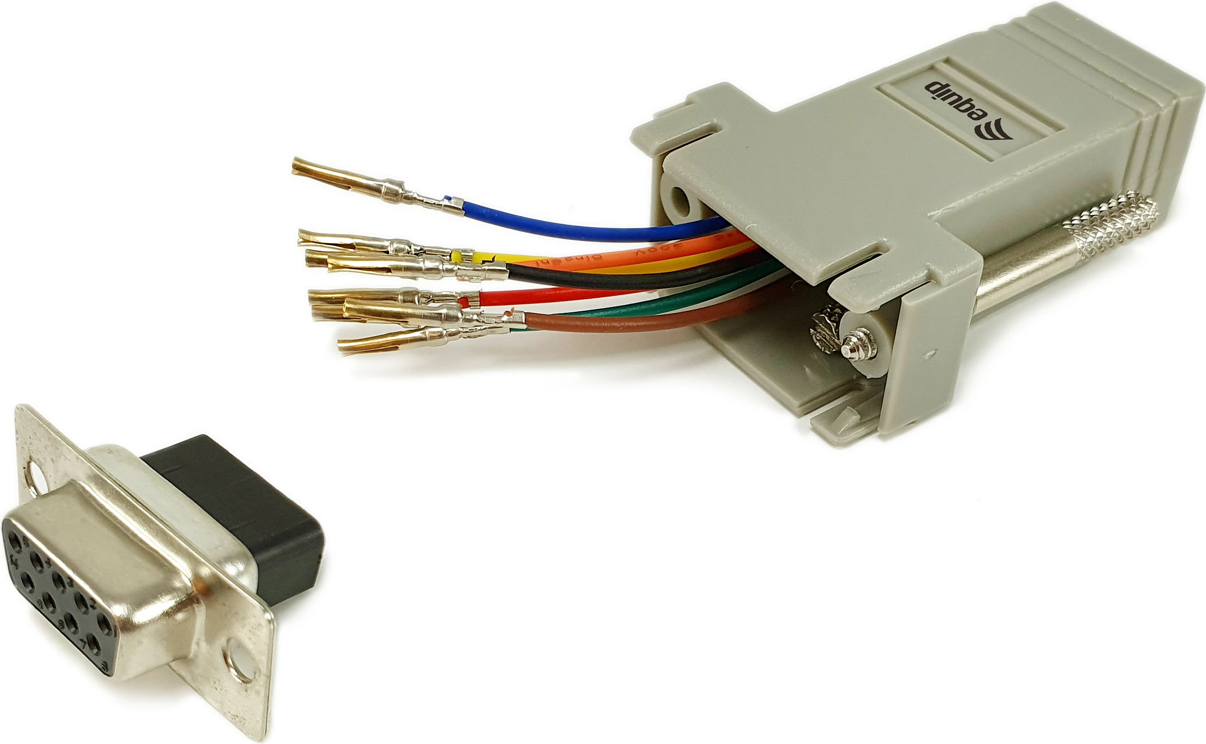 Adapter serial DB9 në RJ45 EQUIP 133388, femër, gri