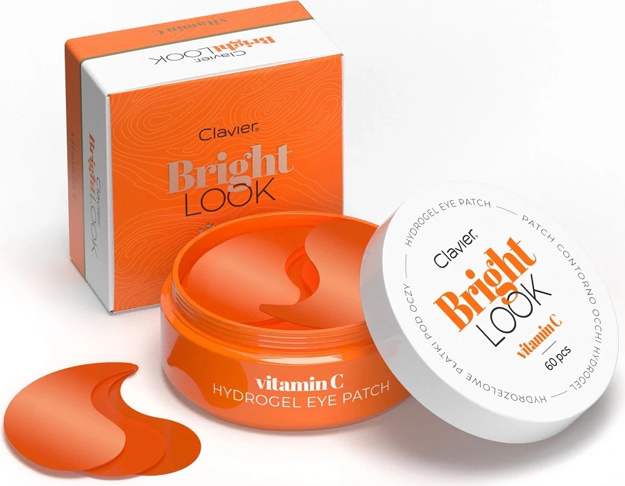 Patches hidrogel për sy Clavier Bright Look për femra me vitaminë C, 60 copë