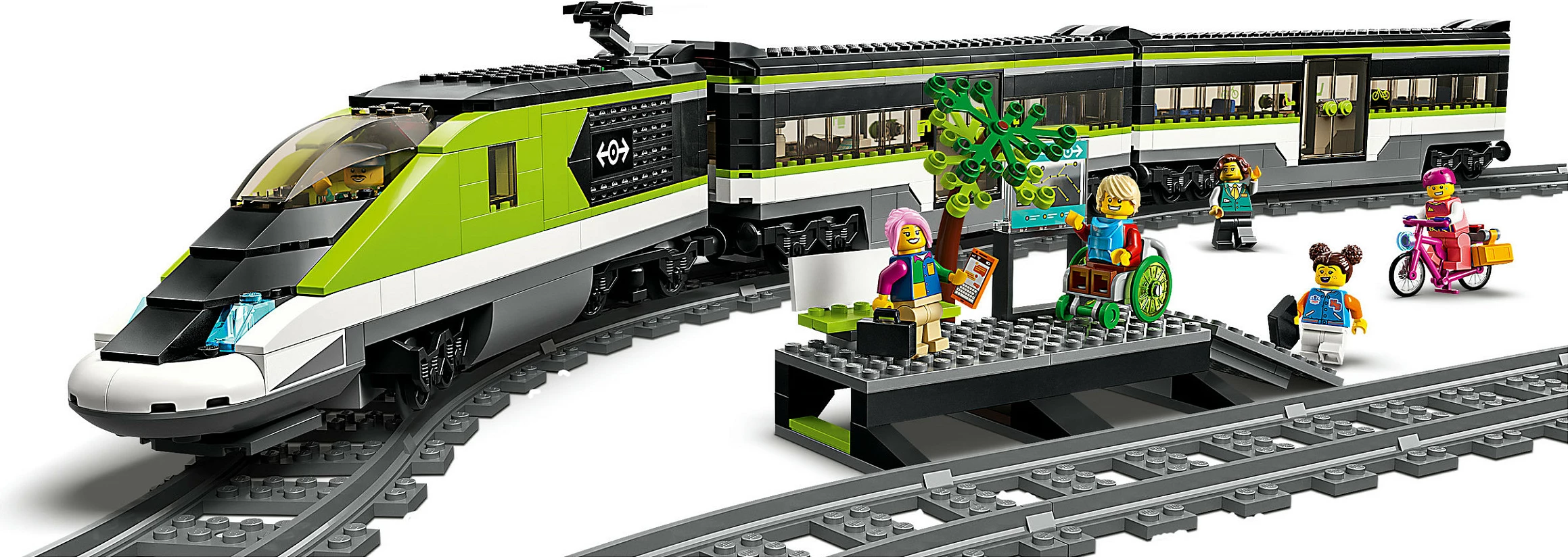 Set ndërtimi LEGO City Express Passenger Train, 7 vjeç e lart, plastik, 764 pjesë, shumëngjyrësh