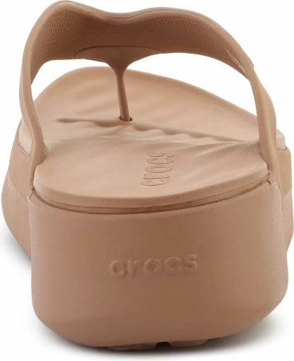 Flip-flopa platforme për femra Crocs Getaway, milk chocolate