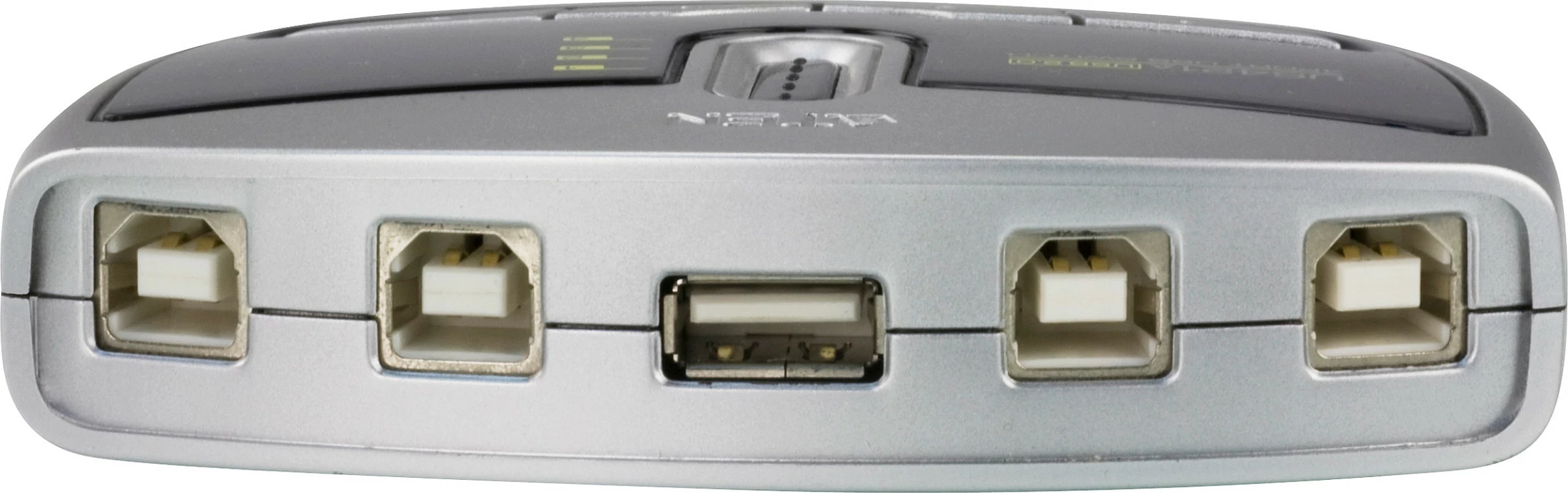 Switch USB ATEN US421A, për 4 kompjuterë, USB 2.0, i zi/gri