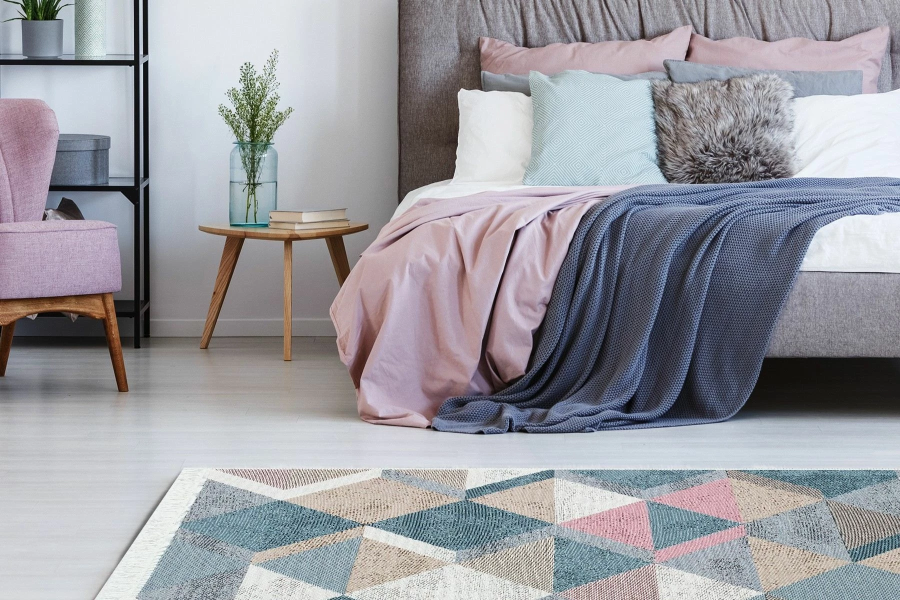 Qilim 120x180, Conceptum Hypnose, Ar 10, blu, rozë