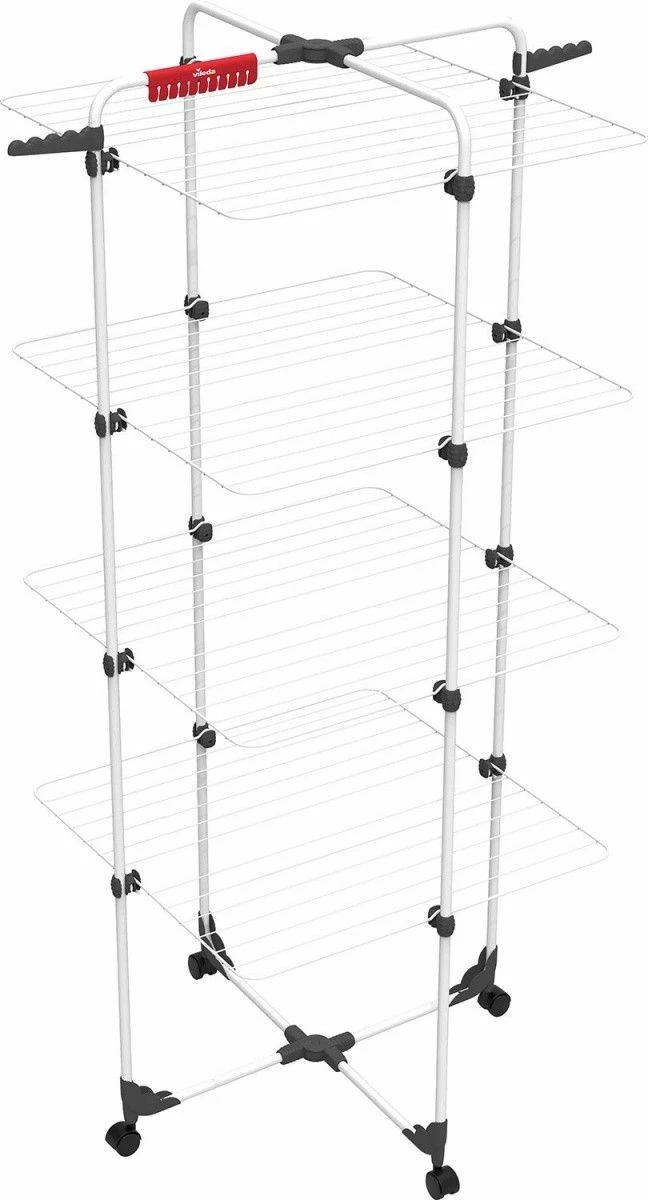 Tharëse rrobash Vileda Mixer 4 157237, 40 m, vertikale, 71x71x169 cm, e bardhë