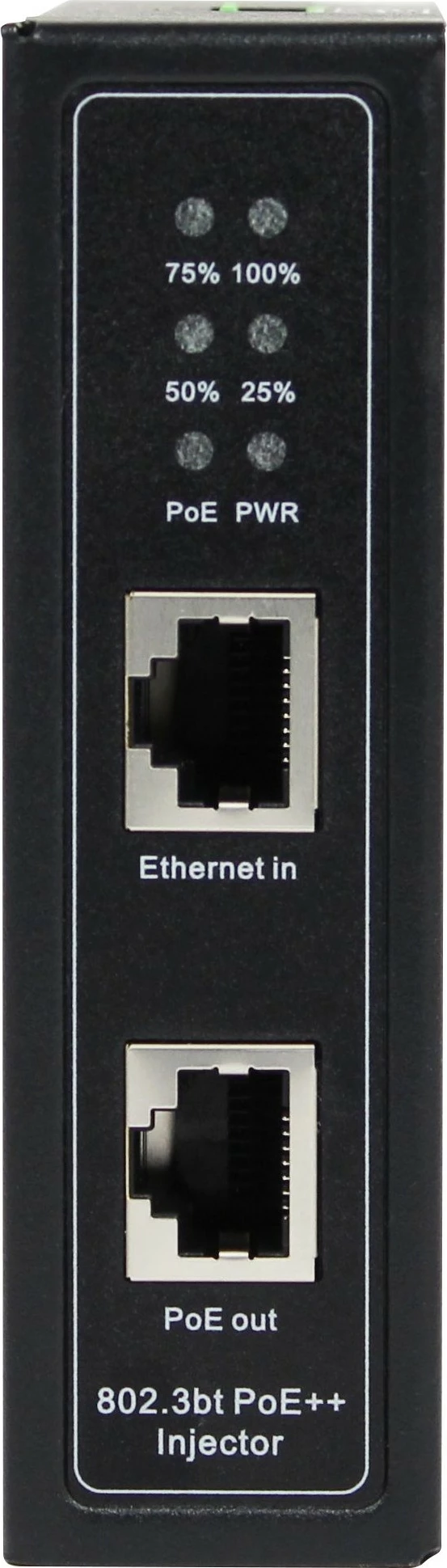 PoE Injektor ALLNET Industrial Gigabit, 15.4W/30W/90W, Metallgehäuse