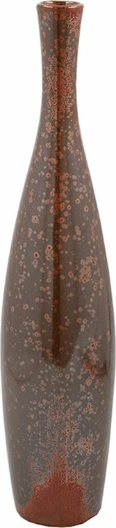 Vazo LEI, qeramike, ngjyrë terrakote, 12x12x48 cm