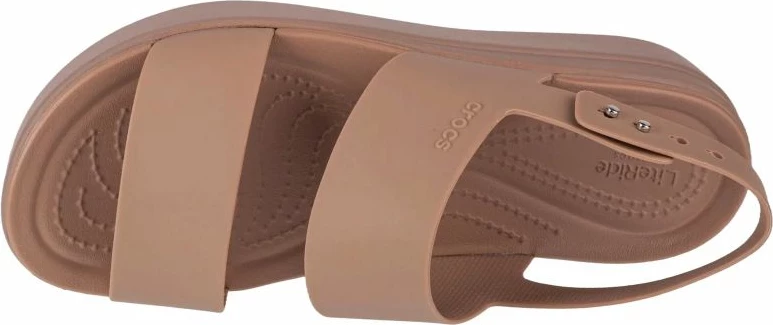 Sandale Crocs Brooklyn Low Wedge për femra, kafe [Madhësia: 36 - 37]