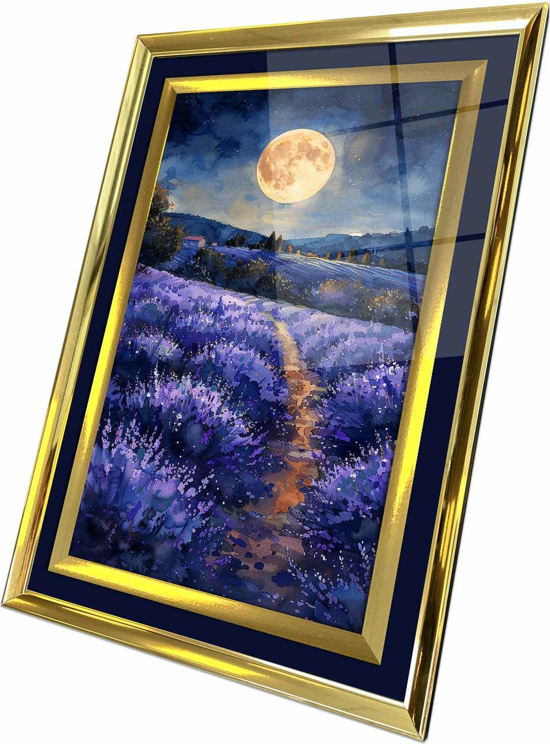 Pikturë dekorative me kornizë, shumëngjyrëshe, Wallity 4363Kromaltınct - 043, 43x65cm