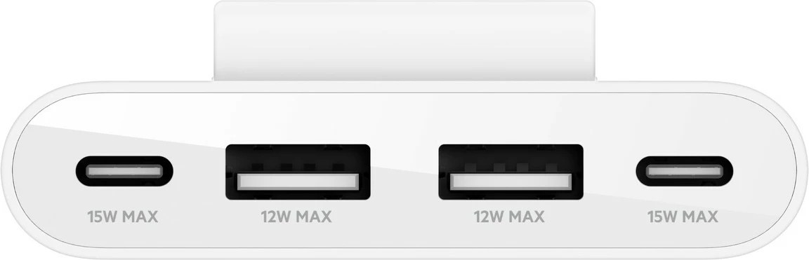 Hub USB Belkin BUZ001bt2MWHB7, 4 porta, USB Type-C/USB-A, 2m, bardhë