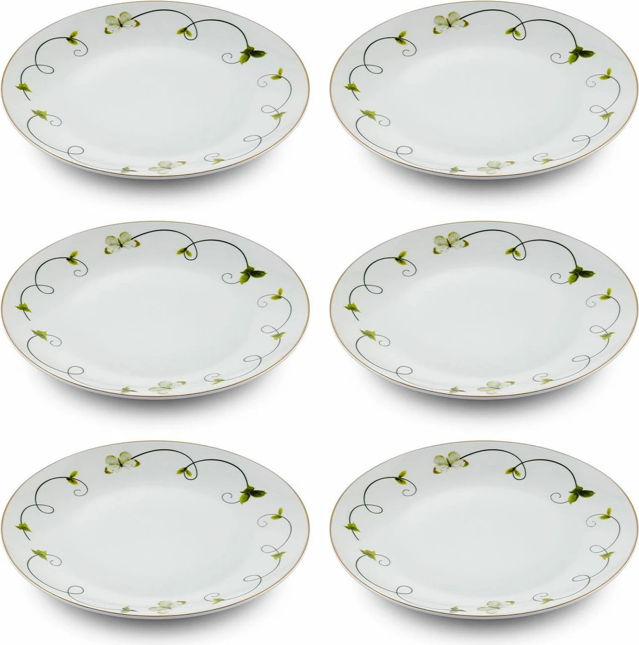 Set pjatash ëmbëlsirash (6 copë), Hermia, DNR0067