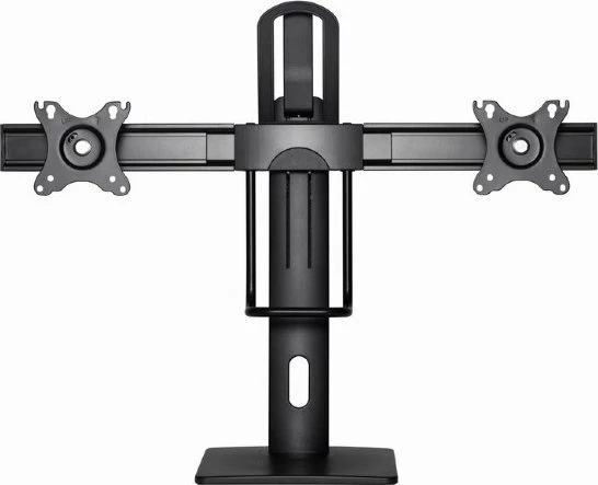 Mbajtës desktopi për 2 monitorë Gembird MS-D2-01 17"-27" VESA 75x75/100x100 max 6 kg, i zi