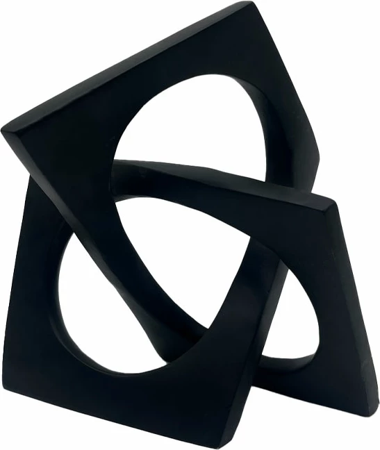 Dekor kompleks nyje, polirezine, e zezë, 22x14x23cm