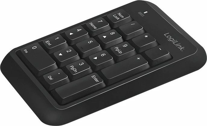 Tastierë numerike LogiLink ID0201, Bluetooth V5.1, 17 taste, wireless, e zezë
