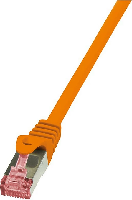 Kabllo rrjeti LogiLink PrimeLine Cat6 S/FTP 1m, RJ-45, portokalli