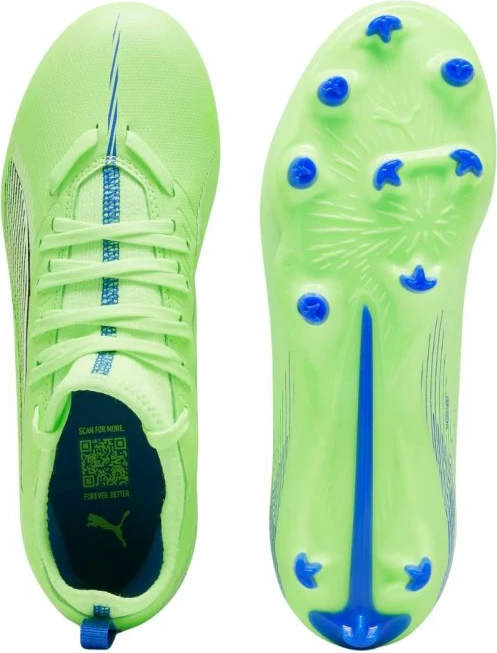 Atlete futbolli Puma për fëmijë, të gjelbra