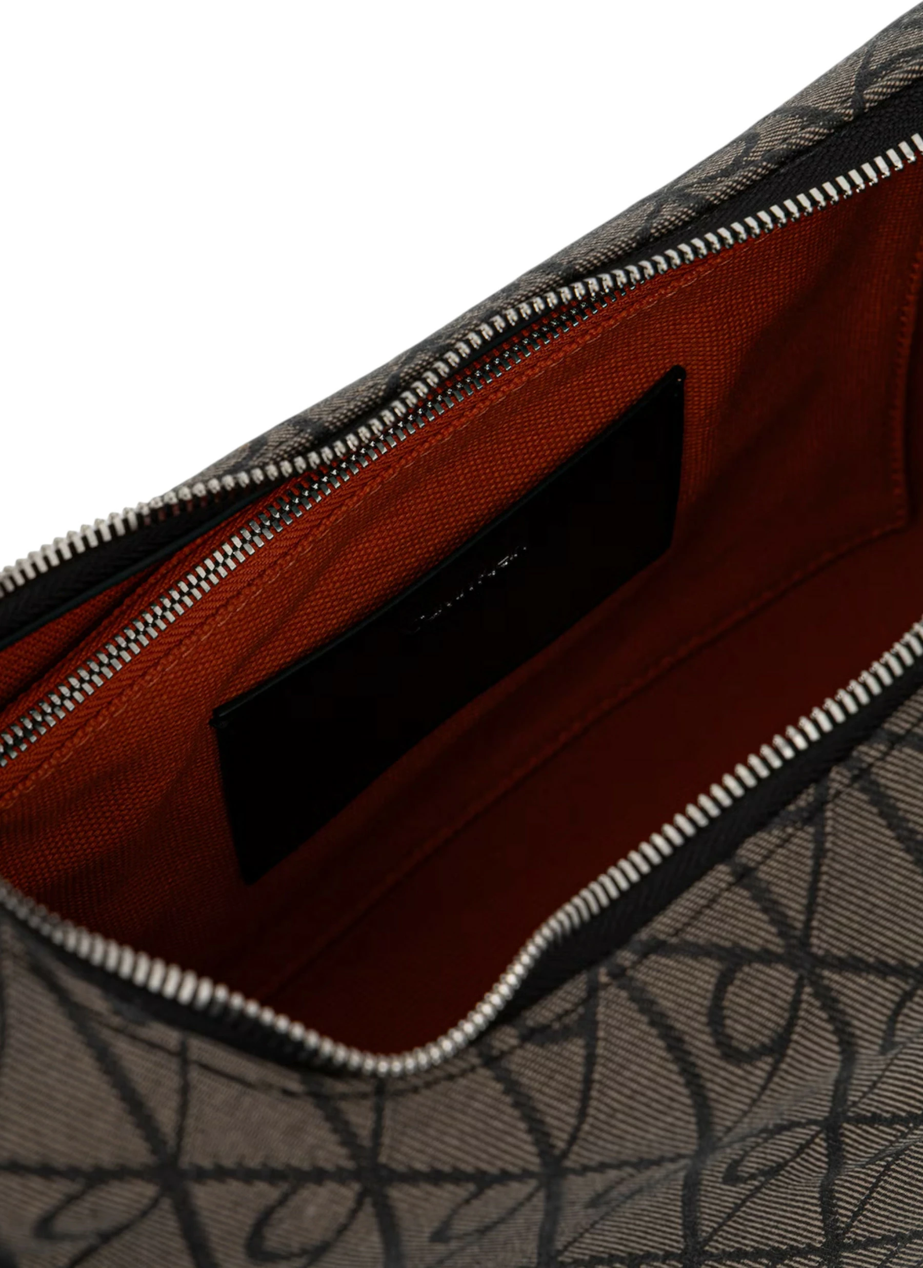 Çantë shpatulle për femra Calvin Klein LV04F3635G, e zezë-bezhë